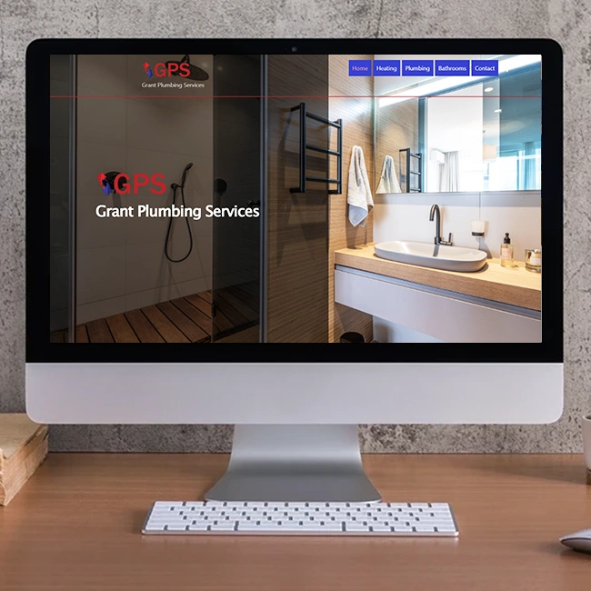 Professional tradesman website design for Grant Plumbing Services in Kingussie, optimised for local SEO in the Aviemore and Badenoch area.
