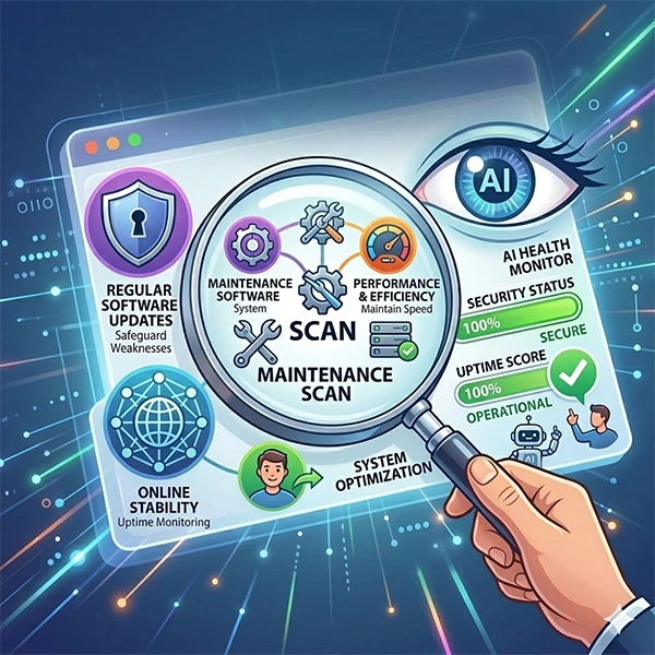 Professional WordPress website maintenance and security updates provided by MacKenzie Business Solutions for businesses across the Highlands.